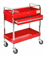 SUNEX Service Cart with Locking Top and Locking Drawer - 8013ABK