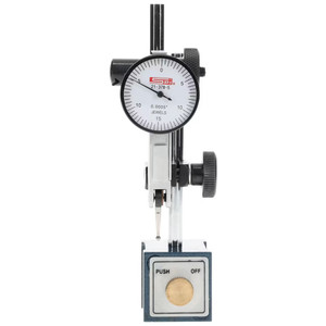SPI Dial Test Indicator & Magnetic Base Set, 0.03" Range, 0-100 Dial Reading, 0.0005" Graduation - 13-725-7