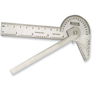 SPI Multi-Use Rule and Gage, 4" Combination Square Set - 13-971-7