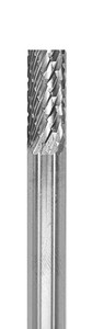 Grobet USA Carbide Cylinder Plain Bear Bur SA1, 1/4" x 5/8" with 1/4" shank - 32-546SY