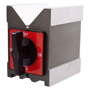 Precise Magnetic V-Block With On/Off Switch, 3.75" x 2.75" x 4" - 3402-0901 Precise Magnetic V-Block With On/Off Switch, 3.75" x 2.75" x 4" - 3402-0901
