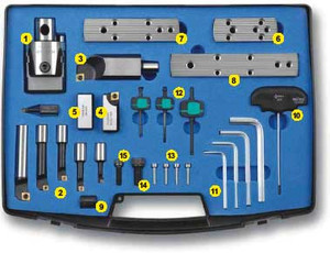 PINZBOHR BohrSTAR 210 Boring Head Triangular Insert Kit - 6991240