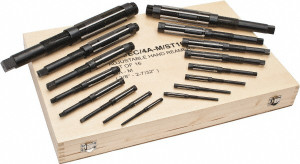 Precise HSS Adjustable Blade Reamer SET, 16 pcs. 3/8" - 2-7/32" - 43-497-7