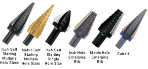 Irwin 1/8" to 1/2" by 32nds H.S.S. Uncoated Step Drill - 10231-1