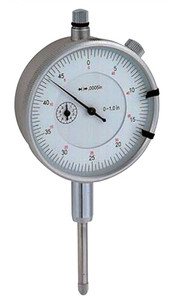 Economy Dial Indicator, AGD Group 2, 0.250", White Dial Face - 51-481-0