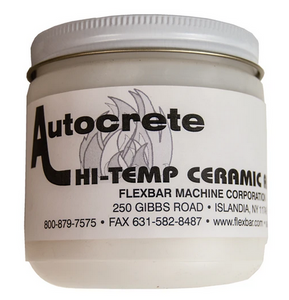 Flexbar AUTOCRETE, Hi-Temp Ceramic Adhesive, 1 lb. Jar - 15030