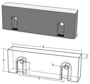 SBM Ultra Quick Change Machinable Vise Jaws - 6QM64010A SBM Ultra Quick Change Machinable Vise Jaws - 6QM64010A