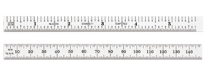 Starrett C334-150 (5-3/4"/150mm) Full-Flexible Rule - 10-840-7