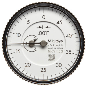 Mitutoyo Back Plunger Type Indicator 0-0.2" Range - 1168-1