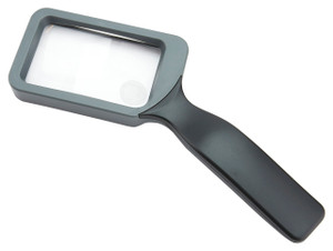 Carson 2X Handheld Rectangular Magnifier with 6.5X Spot Lens - JS-18