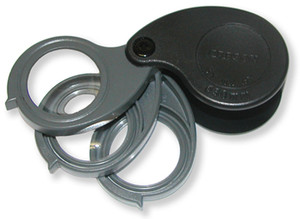 Carson TriView Folding Loupe with Build-in Case - TV-36