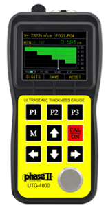 Phase II Ultrasonic Thickness Gauge w/ A&B Scan and Thru Coating Capability - UTG-4000