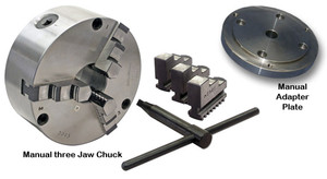 Centroid Manual three Jaw Chucks and Adapter Plates