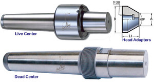 Dorian Tools Extra Heavy Duty Modular Bull Nose Live Center, PLC-HDA-BN-MT3 - 48400