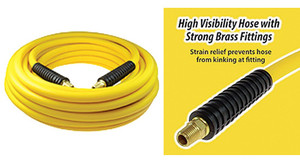 Coilhose Pneumatics Hybrid PVC Hose, 1/4" I.D., 50 ft. Length - YB40504