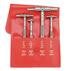 Starrett 4 Piece Telescoping Hole Gage Set S579GZ - 10-342-4