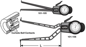 Dyer "Long Reach" Inside O-Ring Groove Gage - 101-214