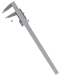 Vernier Caliper Inch/Metric, Heavy Duty with Fine Adjustment, 0-40"/1000mm - 30-496-4