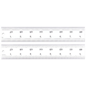 Starrett 48" Heavy Spring-Tempered Steel Rule C416R-48, 16R Graduation - 11-452-0