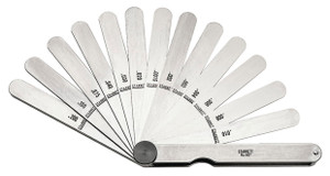 Starrett English Thickness Gage 467, 13 Piece, 0.0015 to 0.2" Thickness - 10-068-5