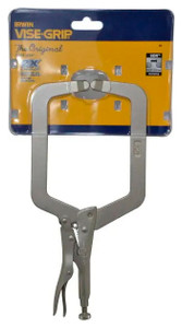 IRWIN VISE-GRIP Locking C-Clamp 9DR, 9" Length, 4-1/2" Jaw Opening - 92-514-9