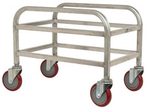 Mobile Cart for Polyethylene Totes, 1 Tote Capacity #104176 - 91-897-9