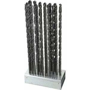 Hertel Drill Bit Set, Aircraft Extension Length Drill Bits, 118°, High Speed Steel, 12" (25 pcs.) C.E96.S25A - 49-212-4