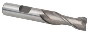 Premium 2 Flute HSS Single End Mill for Aluminum, 7/8" Mill Dia. - 46-467-7