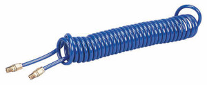 Coilhose Pneumatics Self-Storing Polyurethane Air Hose PR14-30B-B53, 1/4" Hose ID, 30 ft. - 51-772-2