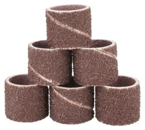 Dremel Aluminum Oxide Coated Spiral Sanding Bands #408, Pack of 6, 1/2" Diameter, 60 Grit - 95-975-9