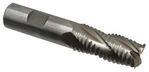Interstate Coarse Tooth M-42 Cobalt Centercutting Roughing End Mill, 13/16" Mill Dia., 3/4" Shank Dia., 1-7/8" LOC - 40-773-4