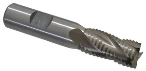 Interstate Coarse Tooth M-42 Cobalt Centercutting Roughing End Mill, 5/8" Mill Dia., 5/8" Shank Dia., 1-1/4" LOC - 40-760-1