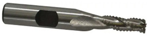 Interstate Coarse Tooth M-42 Cobalt Centercutting Roughing End Mill, 1/4" Mill Dia., 3/8" Shank Dia., 5/8" LOC - 40-734-6