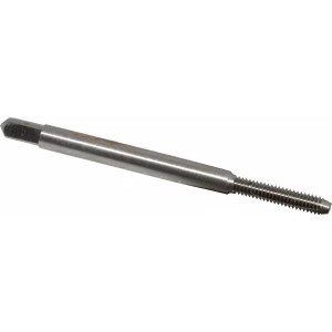 Value Collection HSS Spiral Point Bottoming Chamfer Tap, #4-48 UNF, 2 Flutes, 2B Class of Fit, HSS, Bright/Uncoated Coated, 9/16" Thread Length, Right Hand, H2 - 42-379-8