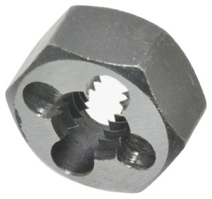 Interstate Hex Rethreading Bolt Die, Carbon Steel, 3/8-16 UNC - 42-421-8