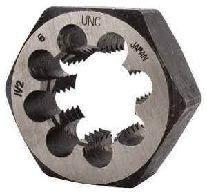 Interstate Hex Rethreading Bolt Die, Carbon Steel, 1-1/2 - 6 UNC - 42-446-5