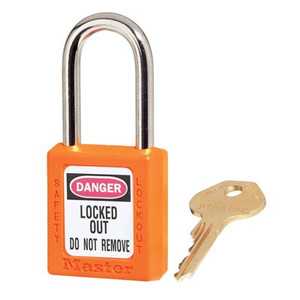 Master Lock Xenoy Safety Lockout Padlock, Orange, Type: Keyed Differently - 50-157-7