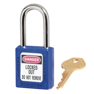 Master Lock Xenoy Safety Lockout Padlock, Blue, Type: Keyed Differently - 50-156-9