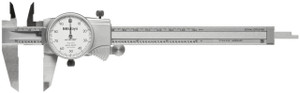 Mitutoyo 505-742J White Face Dial Caliper, 0-6" - 10-765-6