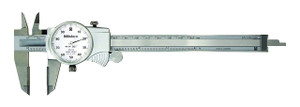 Mitutoyo Dial Caliper, 0-6" with Carbide OD & ID Jaws - 10-768-0