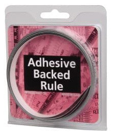 Mylar Adhesive Backed Rule, Horizontal, Right to Left, 1/32" Grad., 9 ft. Length, 1/2" Width, Silver - 32-678-5