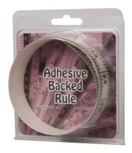 Mylar Adhesive Backed Rule, Horizontal, Left to Right, 1/16" Grad., 3 ft. Length, 1-1/4" Width, Clear - 32-695-9