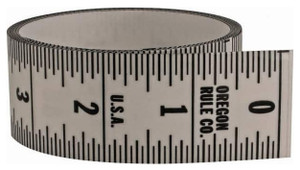 Mylar Adhesive Backed Rule, Vertical, Top to Bottom, 1/16" Grad., 9 ft. Length, 1-1/4" Width, Clear - 32-774-2