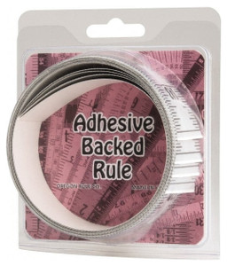 Mylar Adhesive Backed Rule, Vertical, Bottom to Top, 1/16" Grad., 12 ft. Length, 1-1/4" Width, Silver - 32-781-7