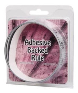 Mylar Adhesive Backed Rule, Vertical Half Scale, Top to Bottom, 1/8" Grad., 1.5 ft. Length, 1" Width, Silver - 32-806-2