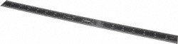 SPI Rigid Steel Rule, EZ View Finish, 18"/450mm E/M - 13-904-8