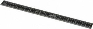 SPI Flexible Steel Rule, EZ View Finish, 6" 3R - 13-910-5