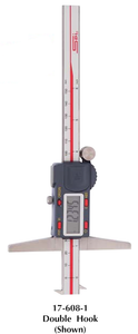 SPI Absolute IP54 Digital Depth Caliper, 0-12" Double Hook - 17-610-7