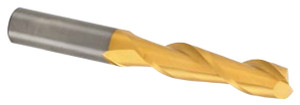 Atrax 2 Flute TiN Coated Centercutting Single End Mill, 1/8" Mill Dia, 1/8" Shank Dia, 1/2" LOC - 45-212-8