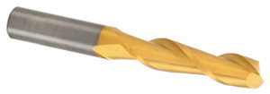 Atrax 2 Flute TiN Coated Centercutting Single End Mill, 1/2" Mill Dia, 1/2" Shank Dia, 2" LOC - 45-237-5
